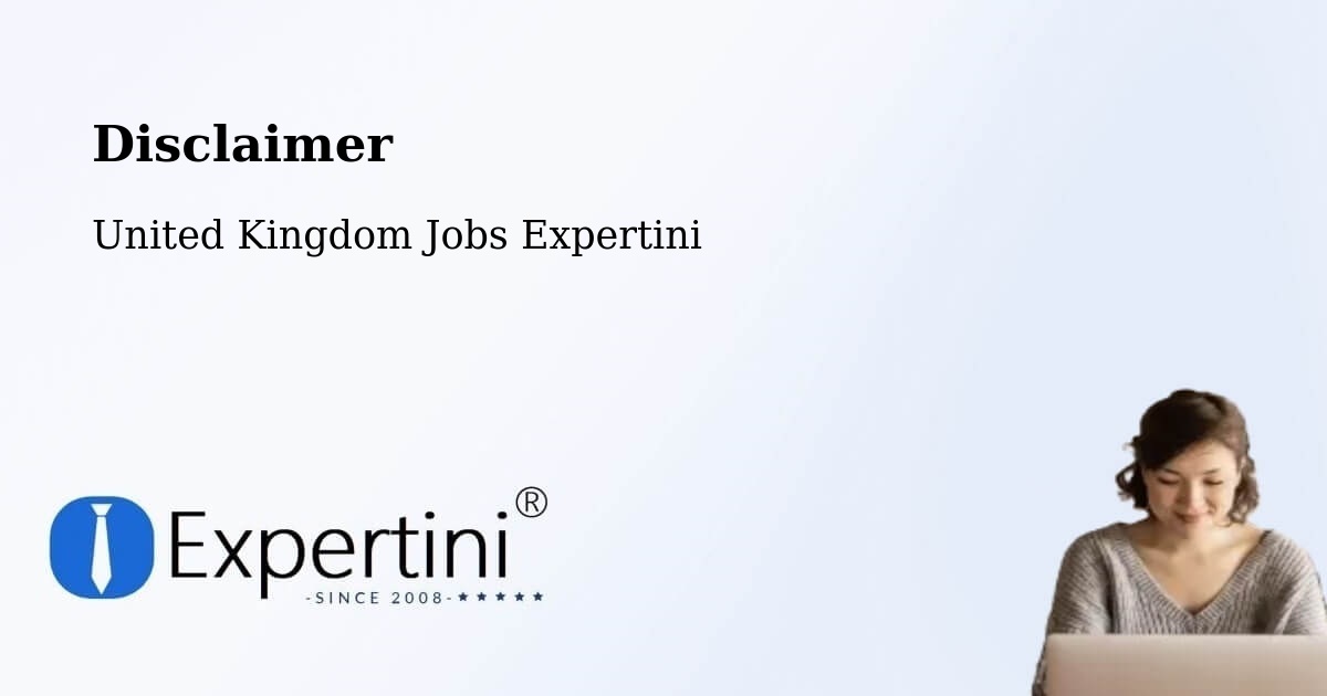 Disclaimer – Ruislip - United Kingdom Jobs Expertini